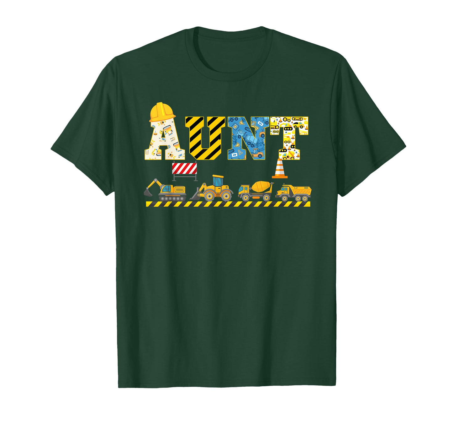 Aunt Of The Birthday Construction Theme Boy Bday Party T-Shirt