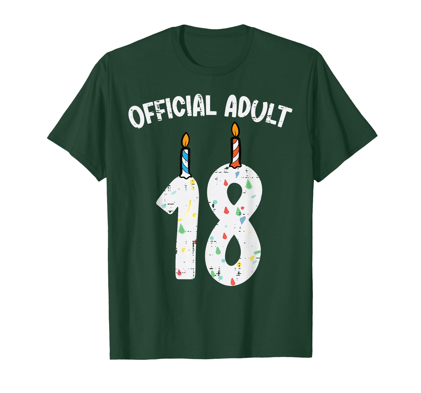 Official Adult 18 Candles 18th Birthday Women Girls T-Shirt