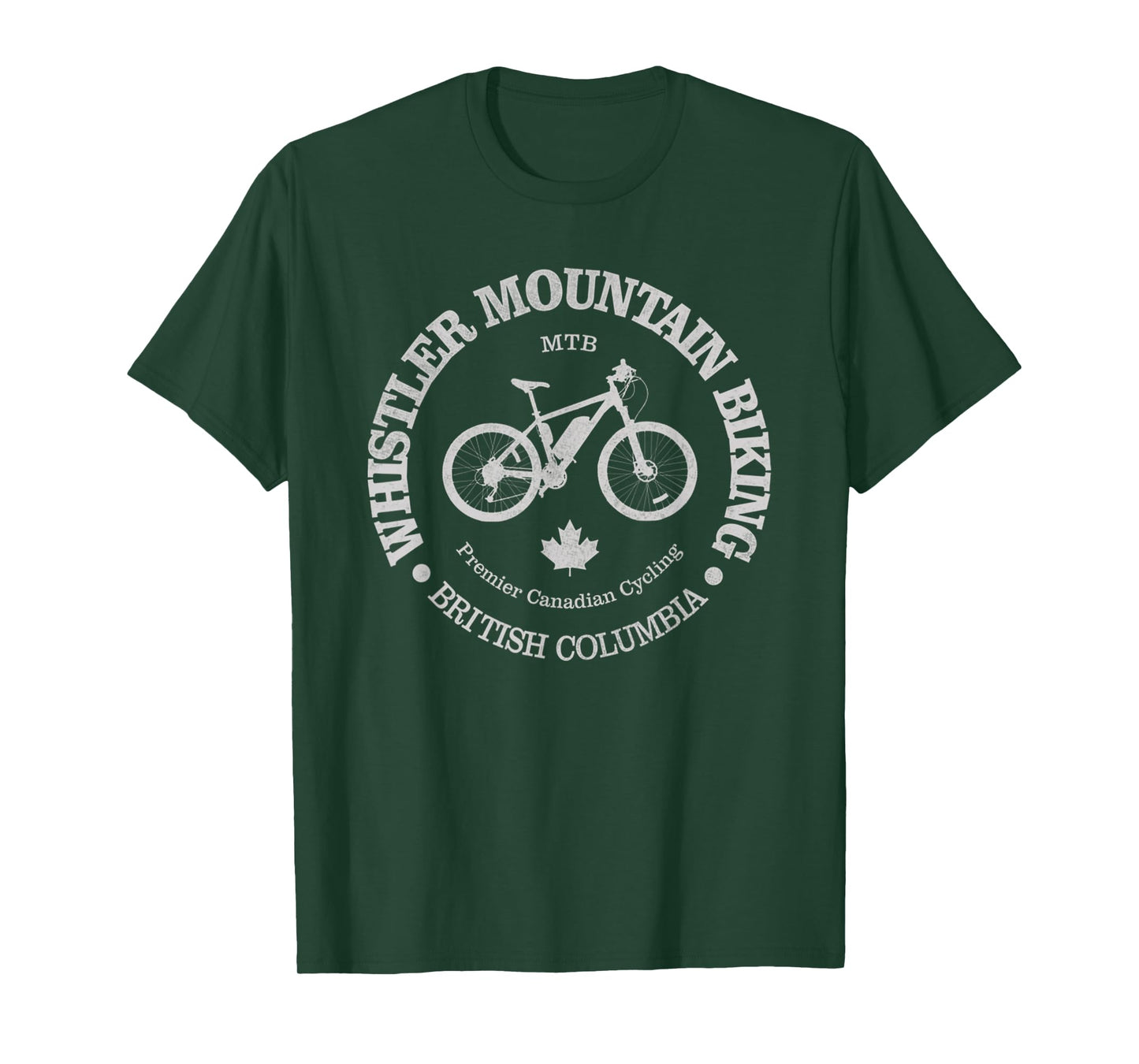 Vintage Whistler Camping Mountain Nature Cycling T-Shirt
