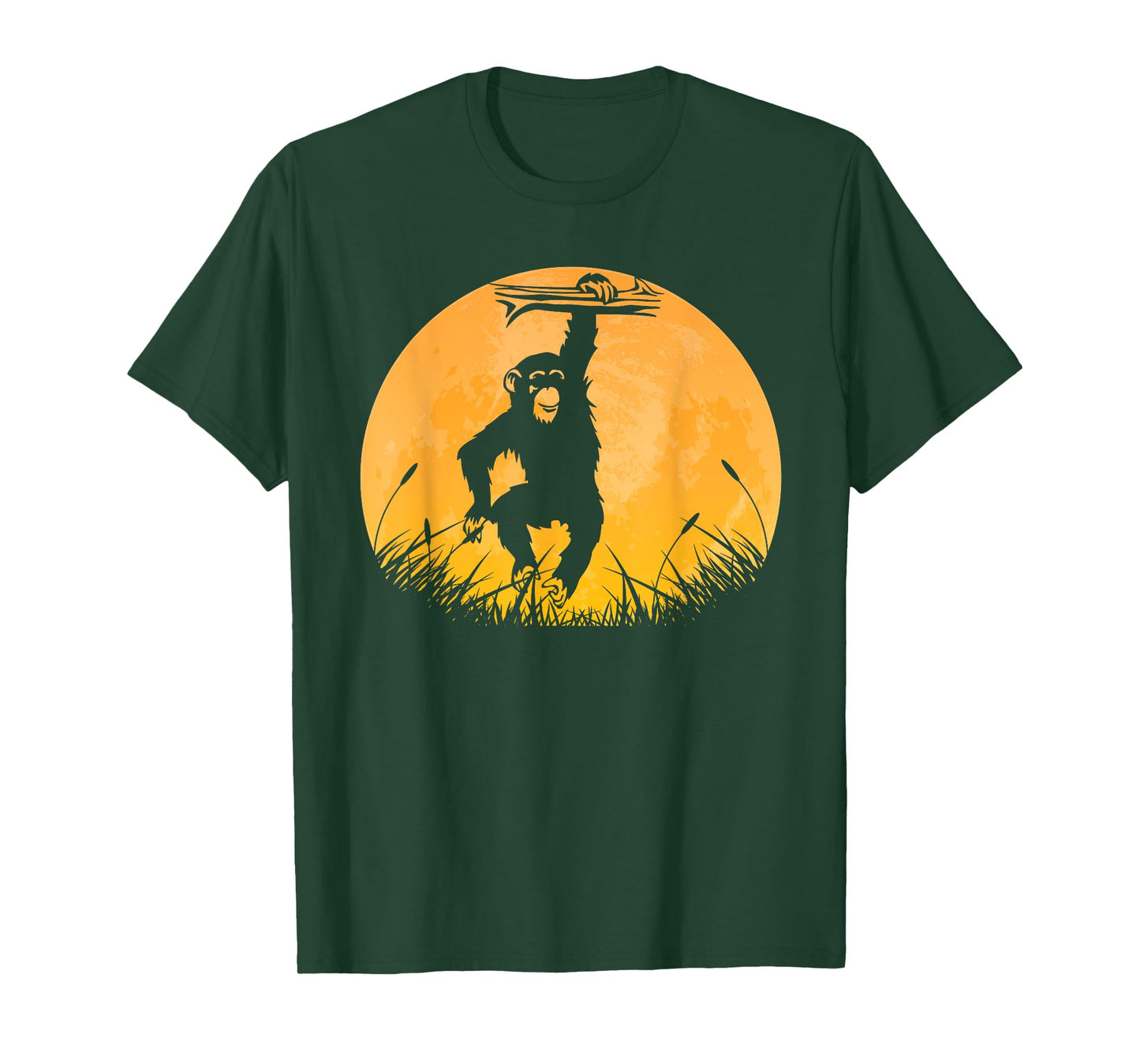 Chimpanzee Easy Halloween Outfit Monkey Moon Costume Gift T-Shirt
