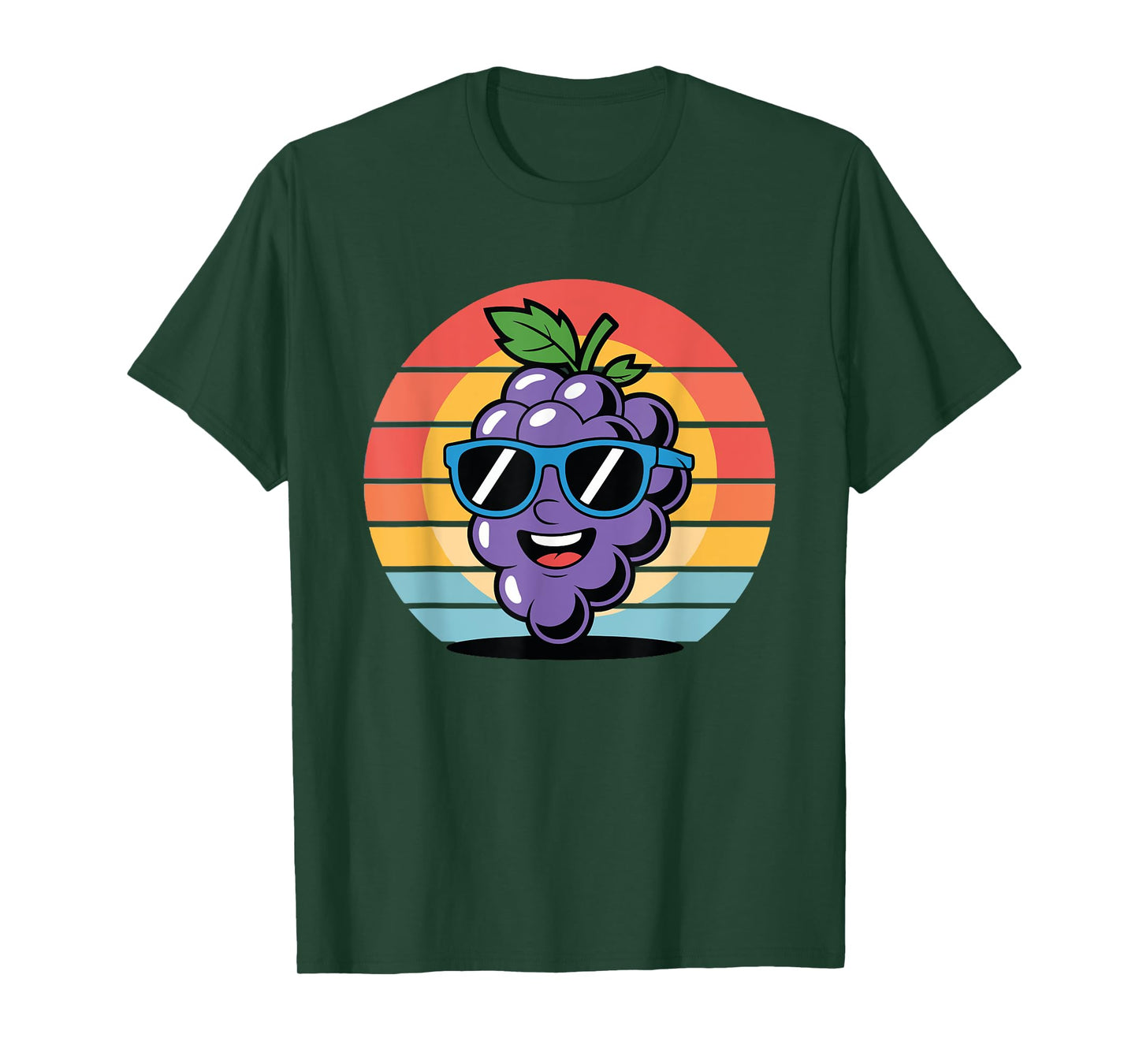 Retro Grapes Novelty Fun for Men Women Kids T-Shirt
