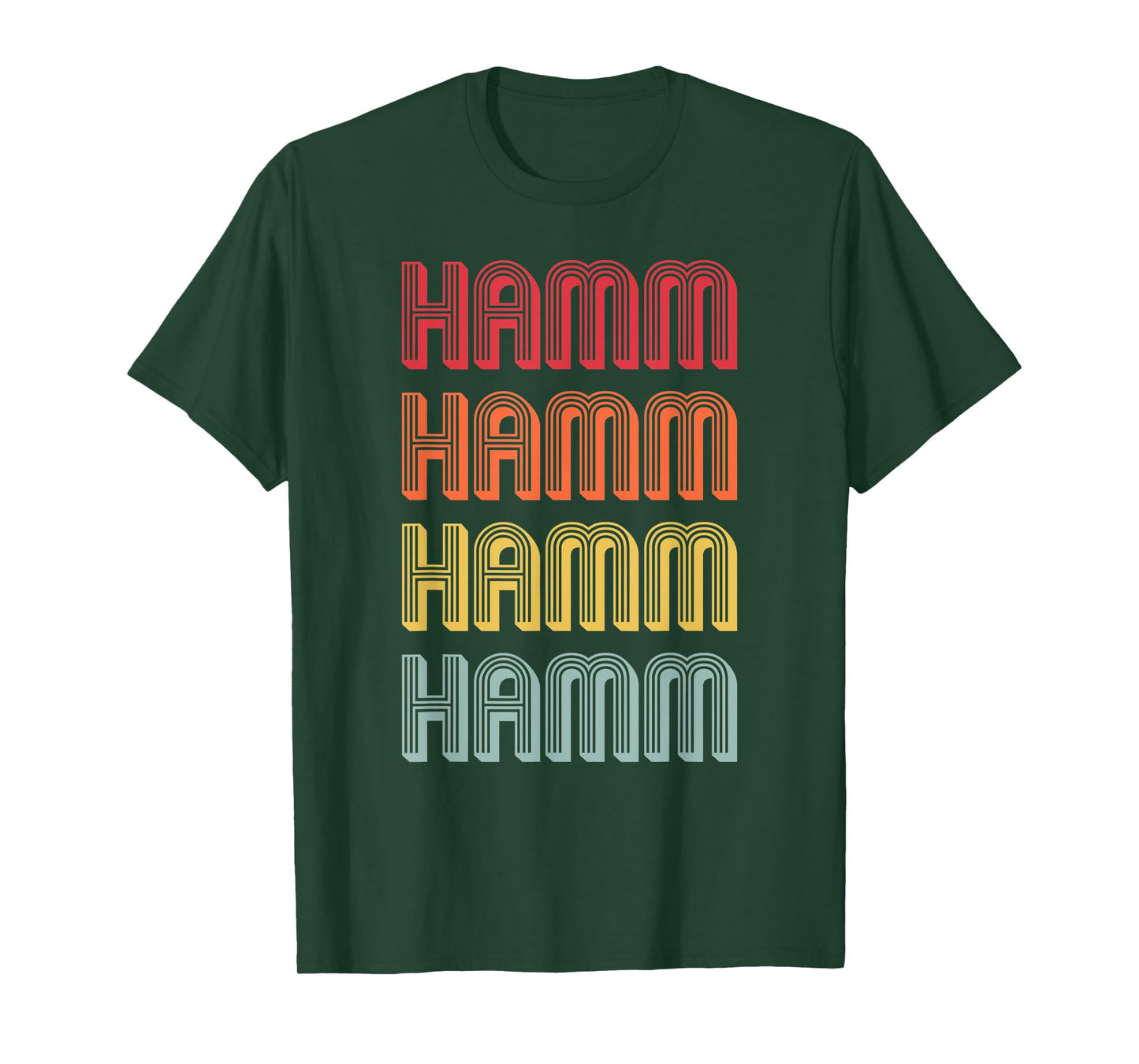 HAMM Gift Surname Funny Retro Vintage 80s Birthday Reunion T-Shirt