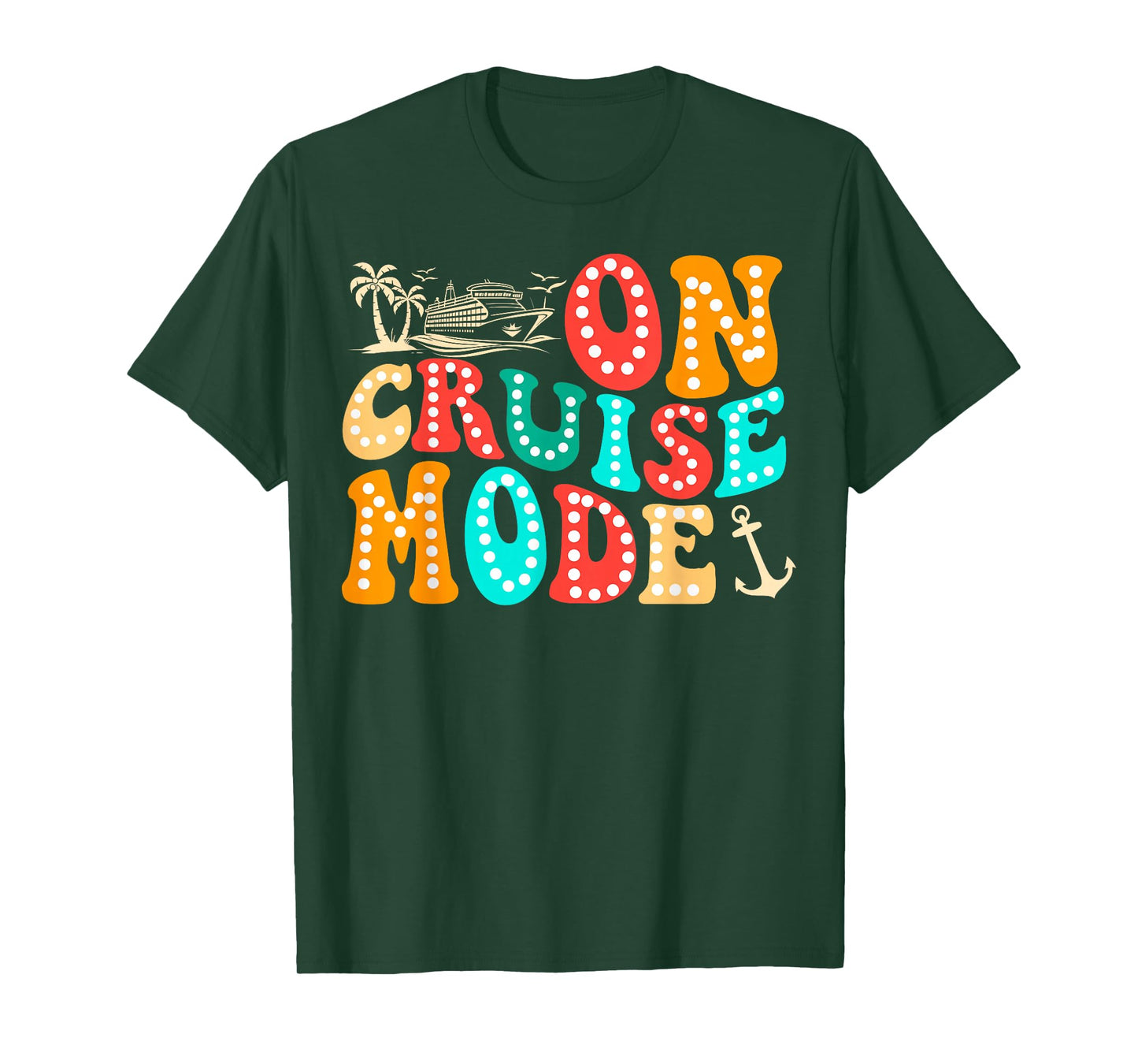 On Cruise Mode 2025 Ship Vacation Trip Family Matching T-Shirt