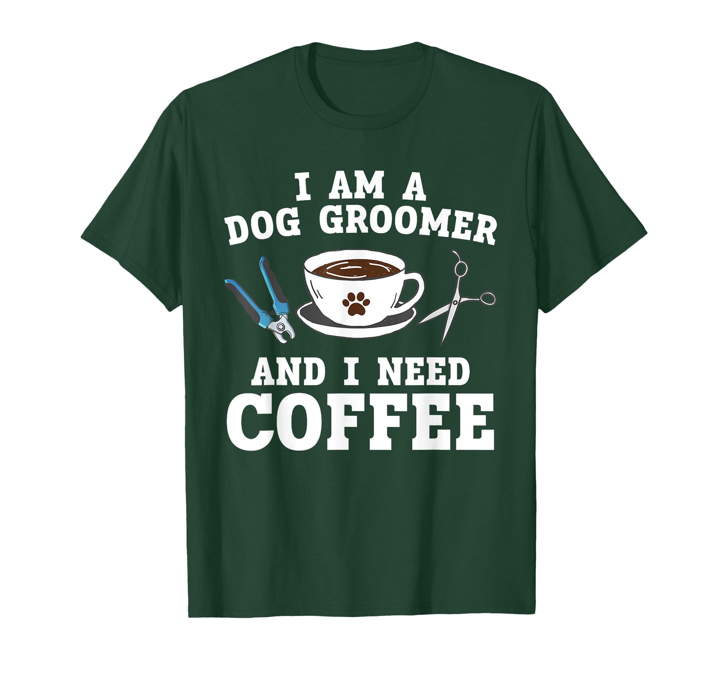 Cool Dog Groomer Art For Men Women Dog Grooming Pet Groomers T-Shirt