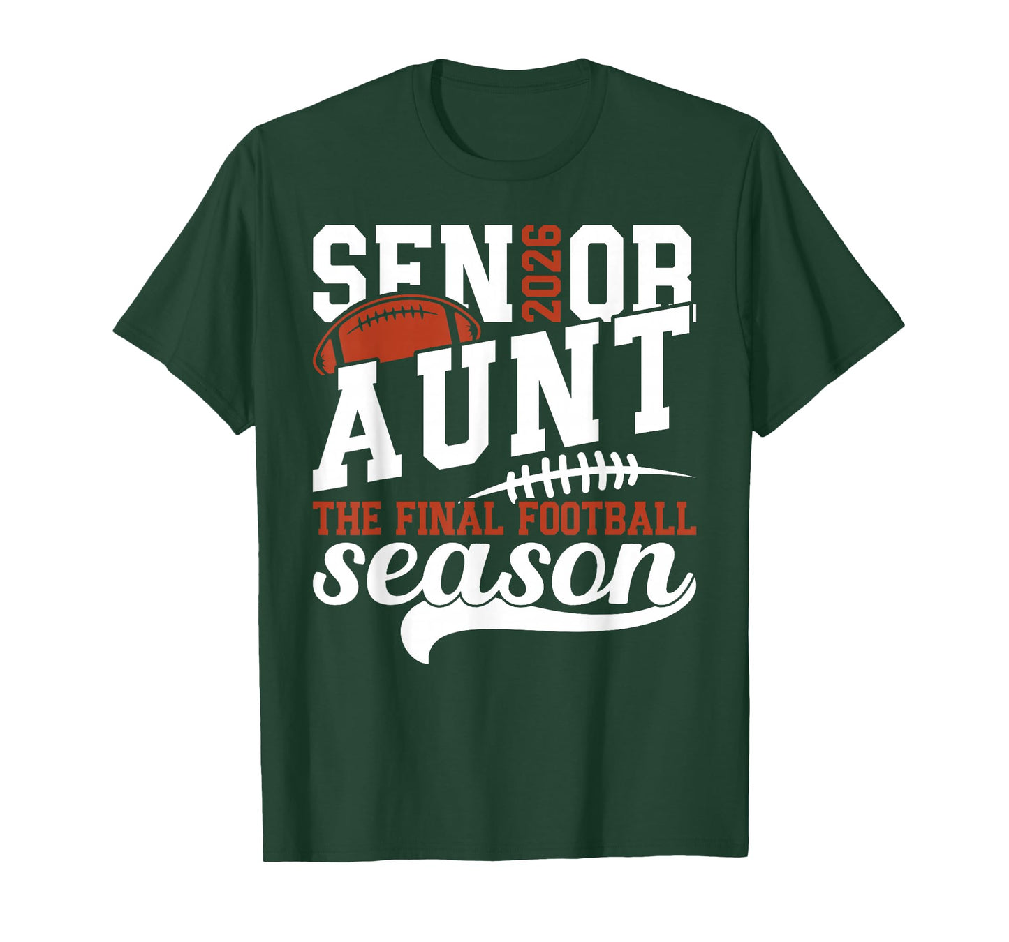 Football Senior Aunt 2026 Football Senior Auntie T-Shirt