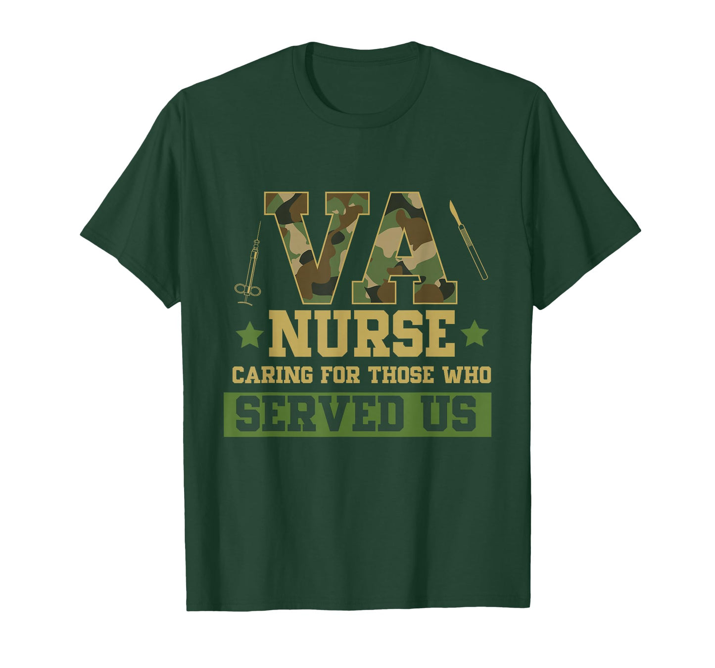 VA Nurse Veterans Day Family Patriotic Nursing Scrub T-Shirt