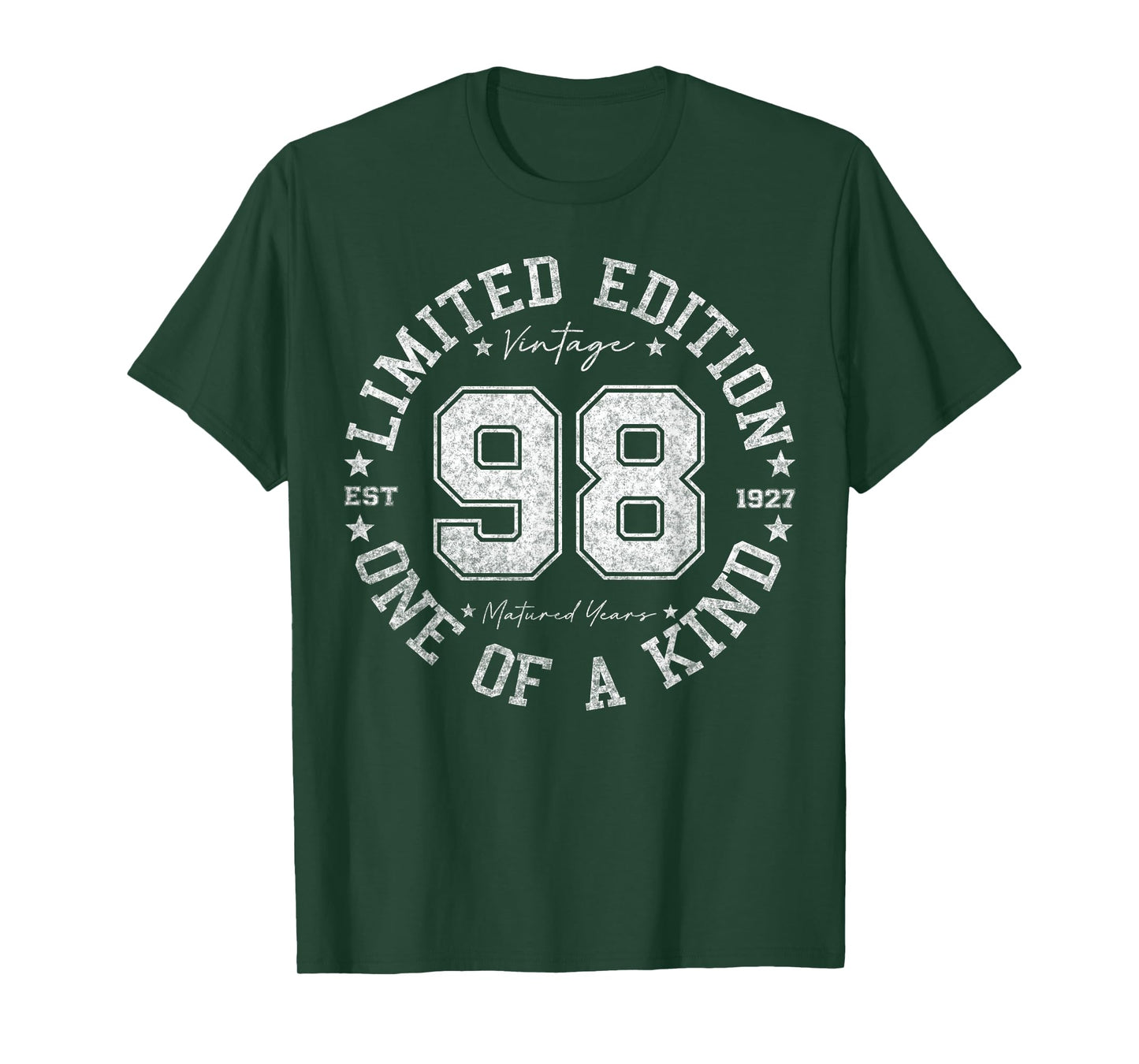 98 Year Old Gifts Vintage 1927 Limited Edition 98th Birthday T-Shirt