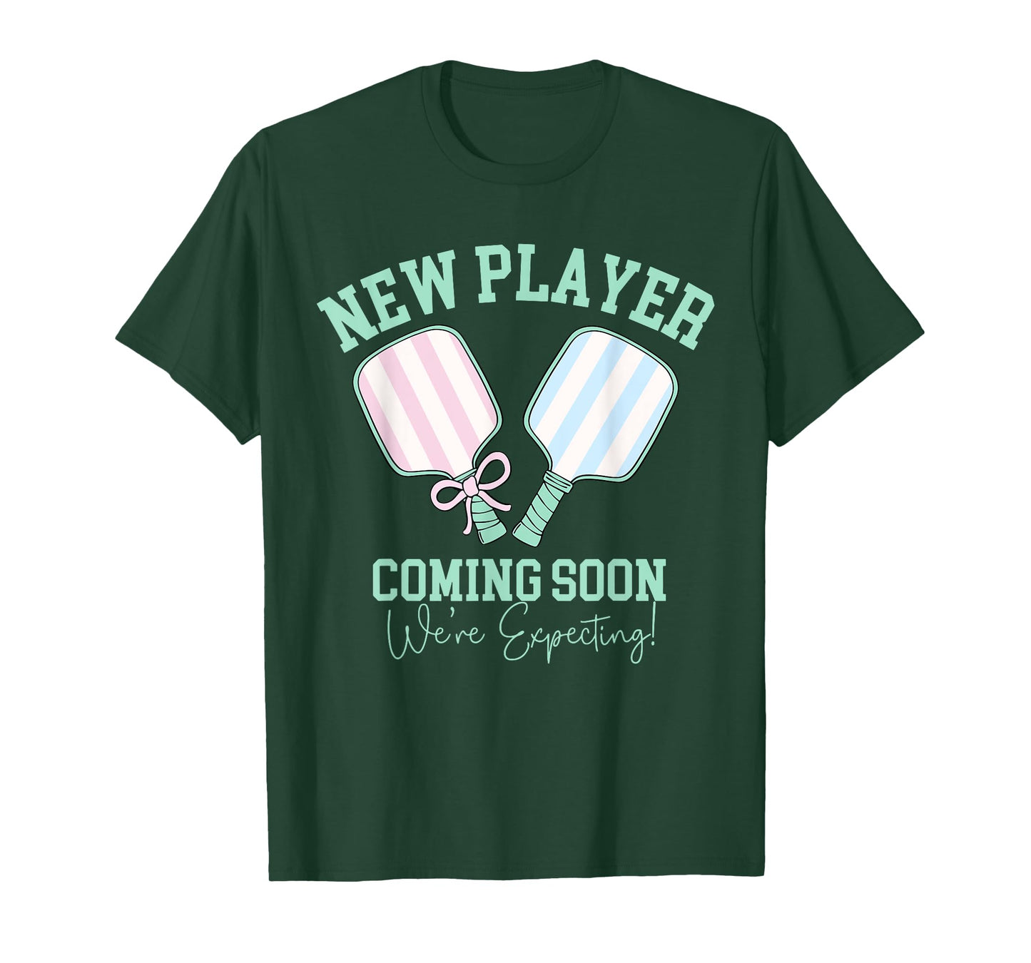 Pickleball Pregnancy Announcement New Player Coming Soon T-Shirt