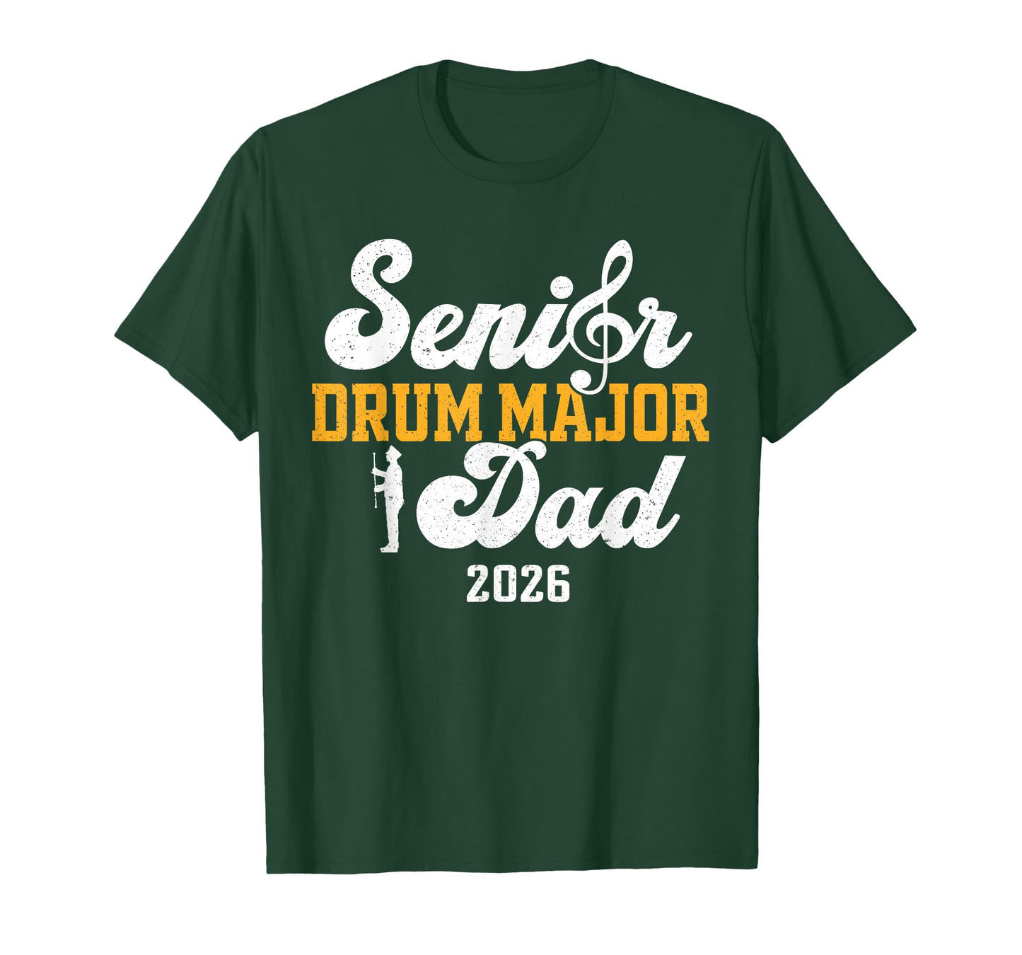 Senior Drum Major Dad 2026 Graduation Matching Family T-Shirt