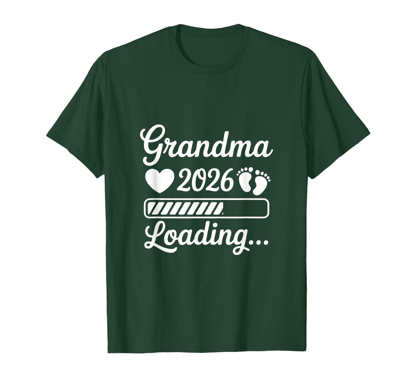 Grandma 2026 Loading Pregnancy Announcement New Grandma T-Shirt