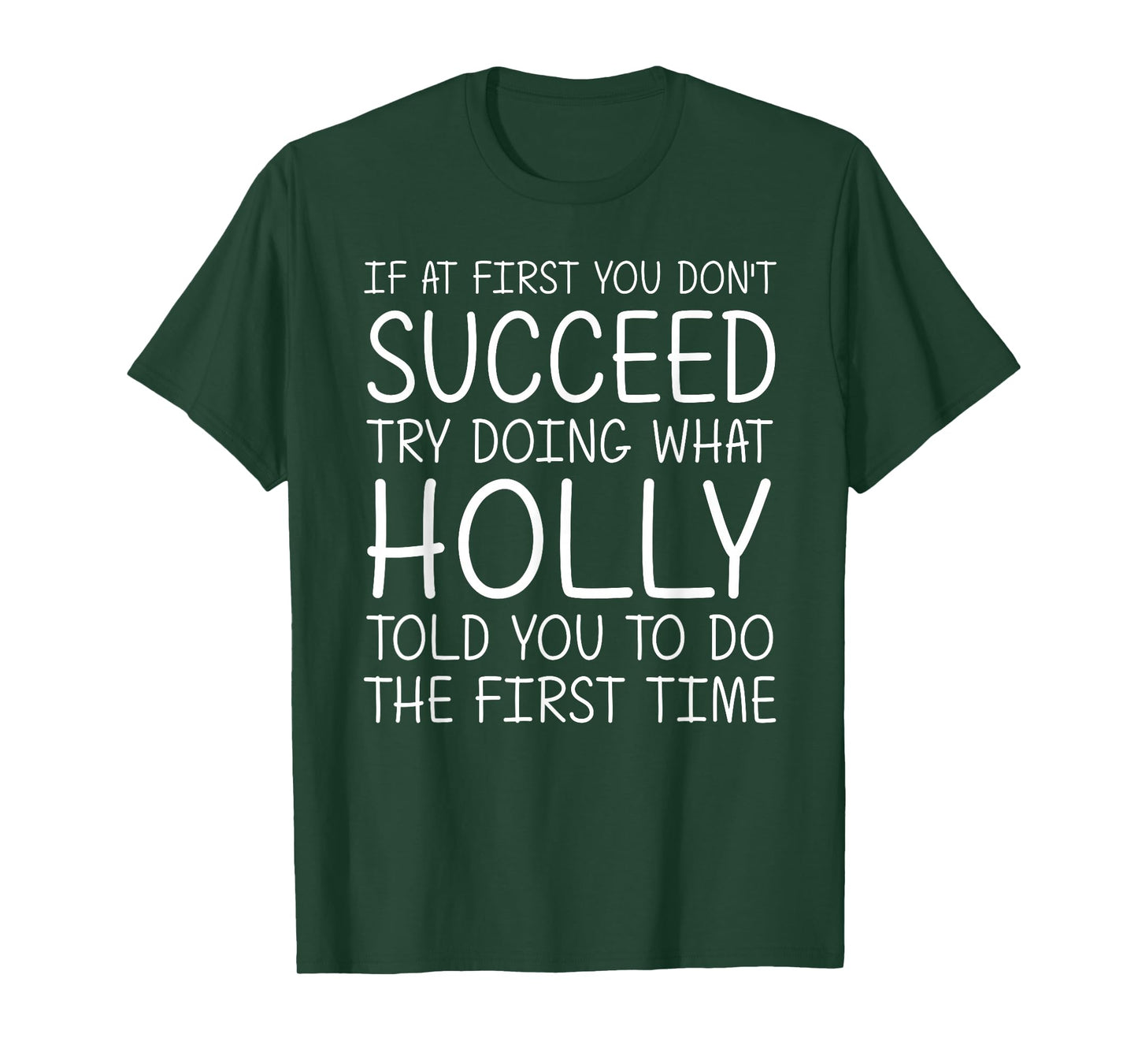 HOLLY Gift Name Personalized Birthday Funny Christmas Joke T-Shirt