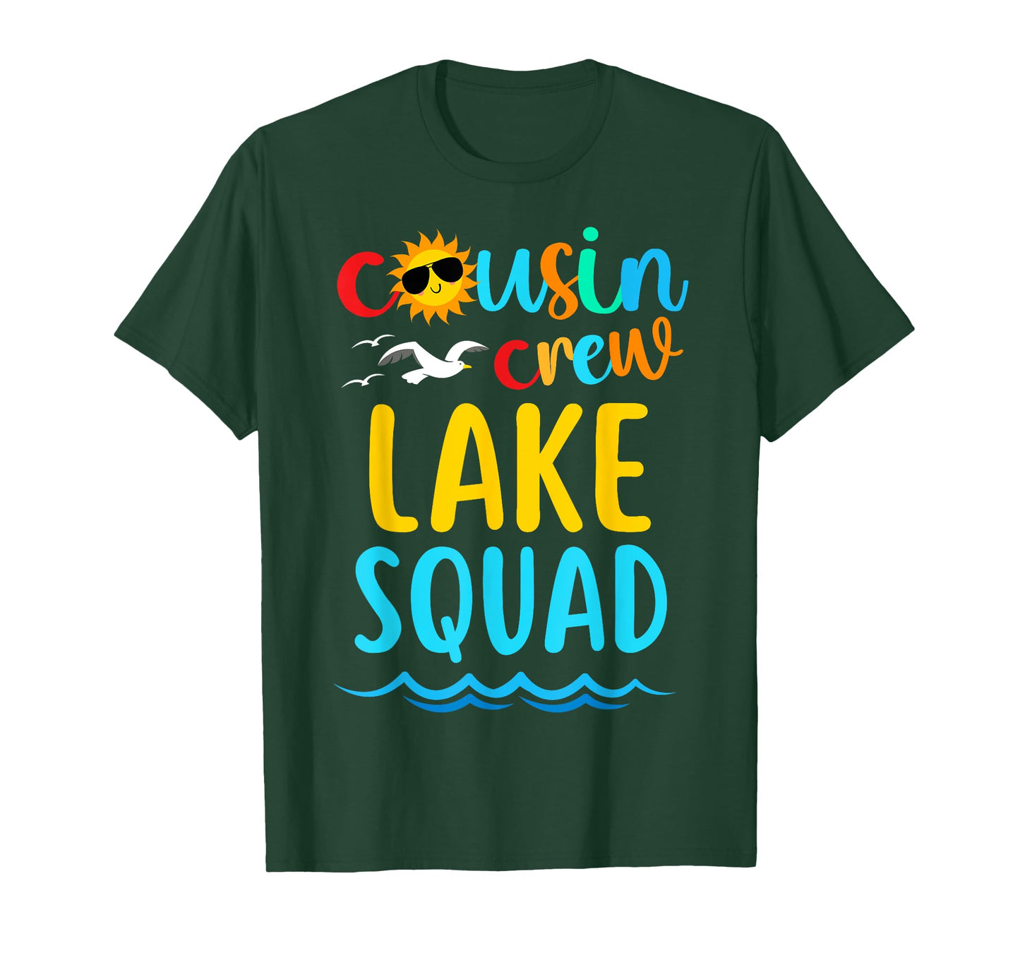 Cousin Crew Lake Squad 2024 Summer Vacation Family Matching T-Shirt