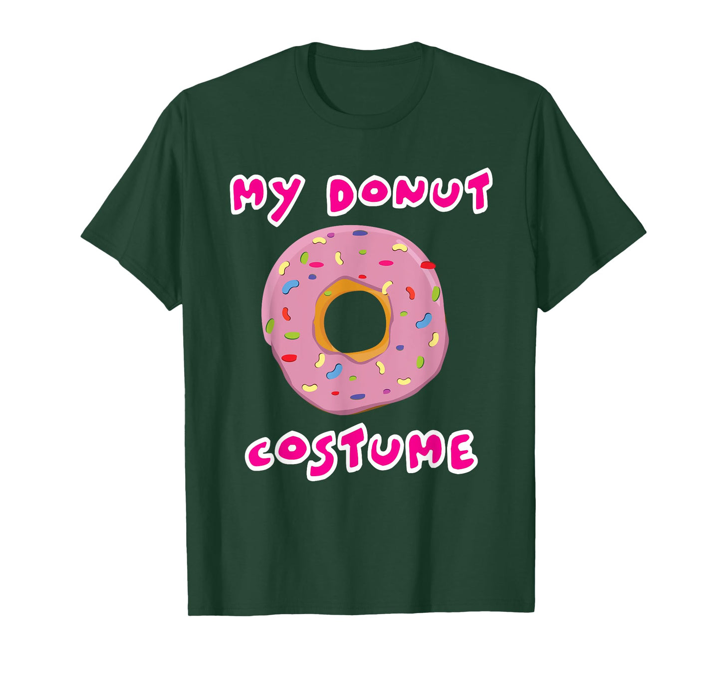 My Donut Costume Funny Halloween Doughnut Easy Simple Outfit T-Shirt