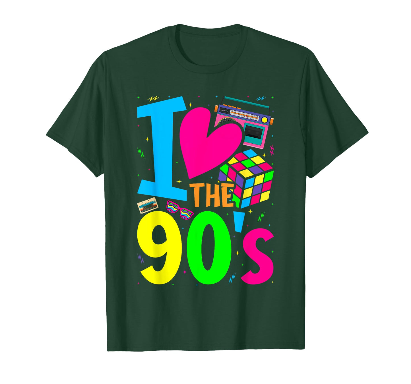I Love The 90s Clothes for Women and Men Party Funny T-Shirt