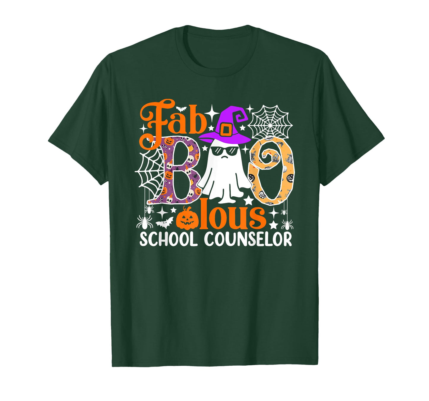 Fab Boo Lous School Counselor Funny Halloween Costume T-Shirt
