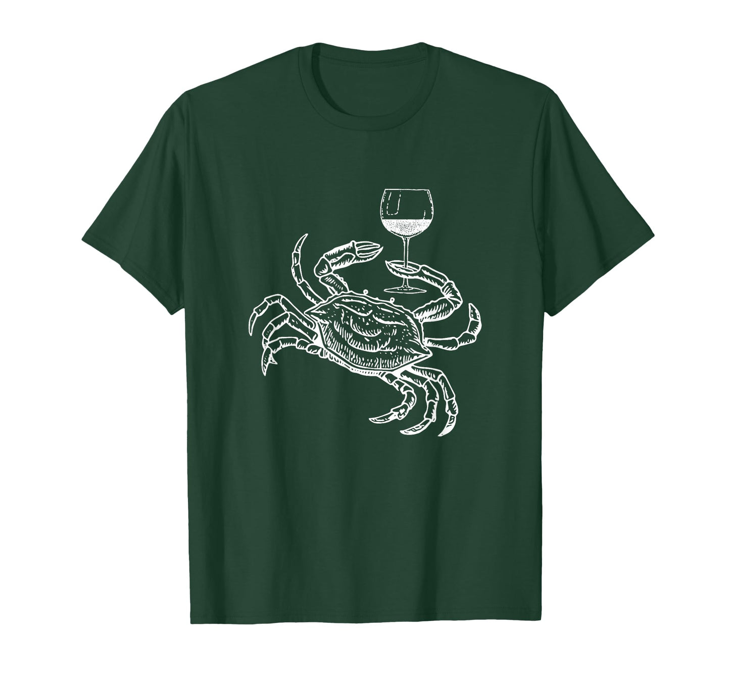 Wine Crab Ocean Lovers Shirt Funny Drinking Vacation Tee T-Shirt