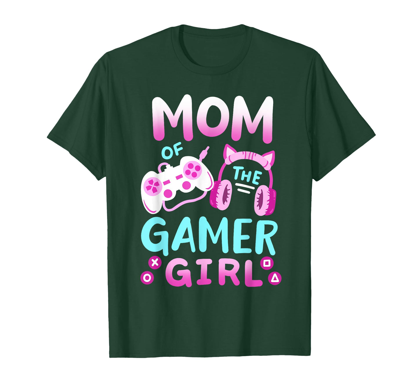 Mom of the Gamer Girl Groovy Birthday Video Game Matching T-Shirt