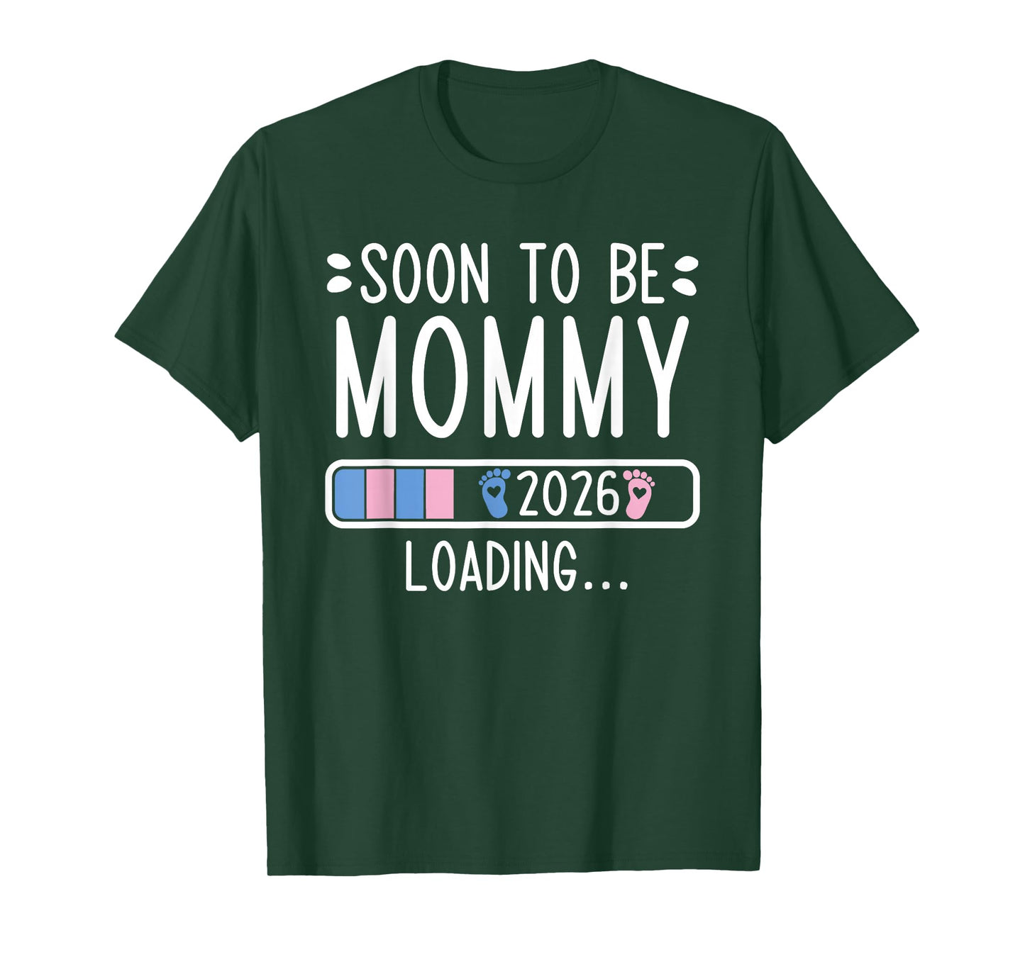 Soon to Be Mommy 2026 Loading Pregnancy Announcement 2026 T-Shirt