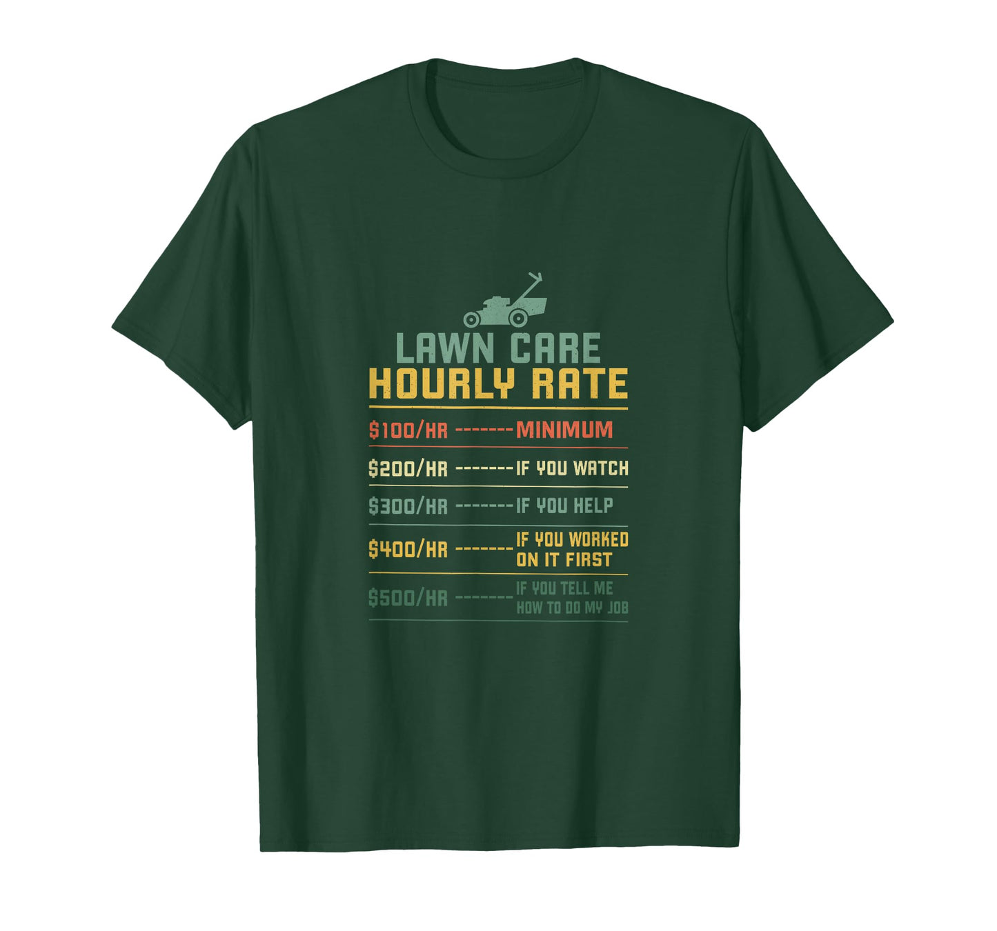 Funny Lawn Mowing Quote Lawn Care Mower Lawn Mowing T-Shirt