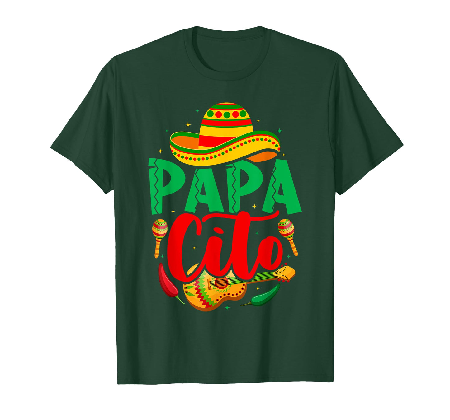 Papacito Mamacita Cinco de Mayo Funny Couple Matching Fiesta T-Shirt