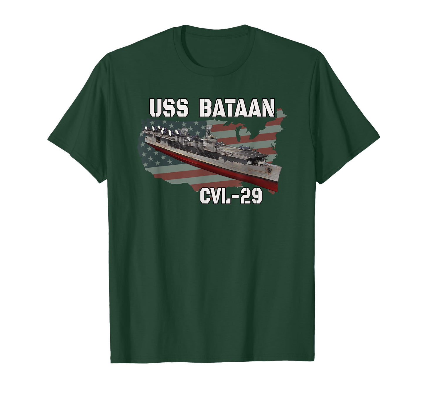 USS Bataan CVL-29 Aircraft Carrier Veterans Day Grandpa T-Shirt