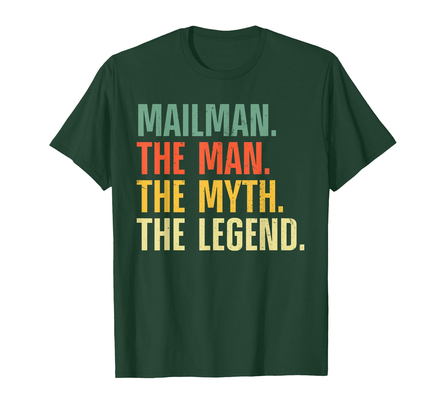 Mailman Art For Men Dad Mail Carrier Postal Worker Mail Man T-Shirt
