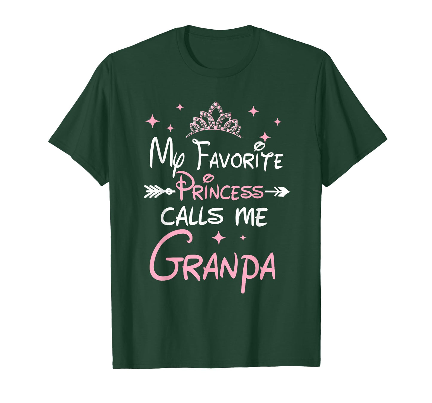My Favorite Princess Calls Grandpa Birthday Girl Kid Family T-Shirt