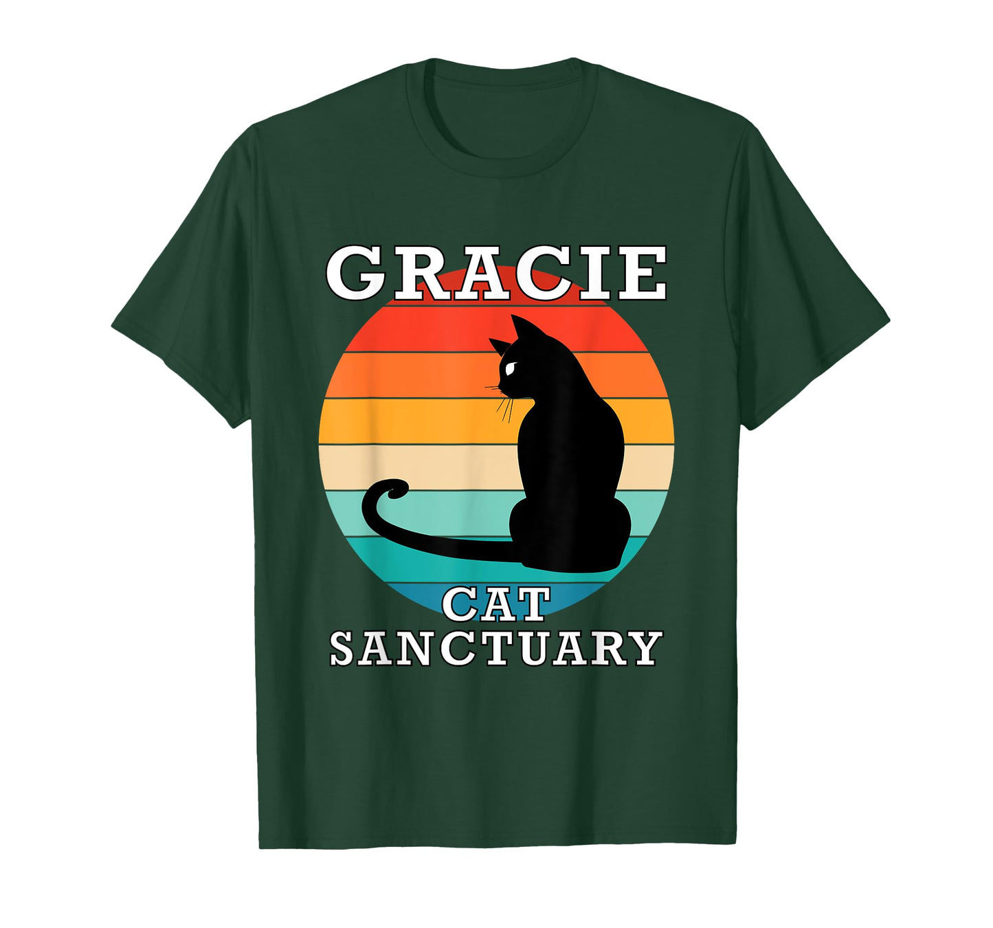 Gracie Cat Sanctuary Group Family Reunion Name T-Shirt