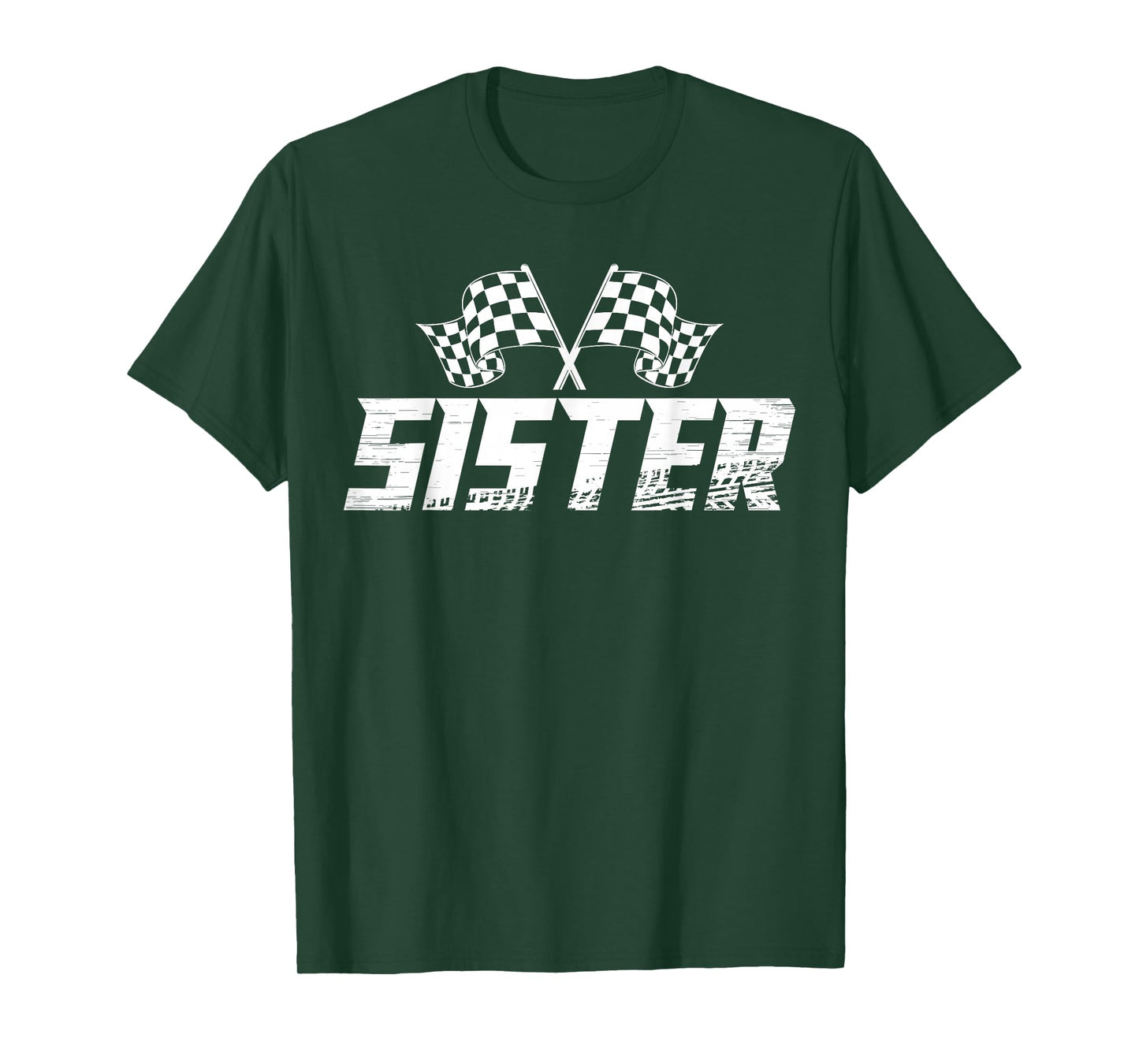 Sister Pit Crew Family Racing Birthday Race Car T-Shirt