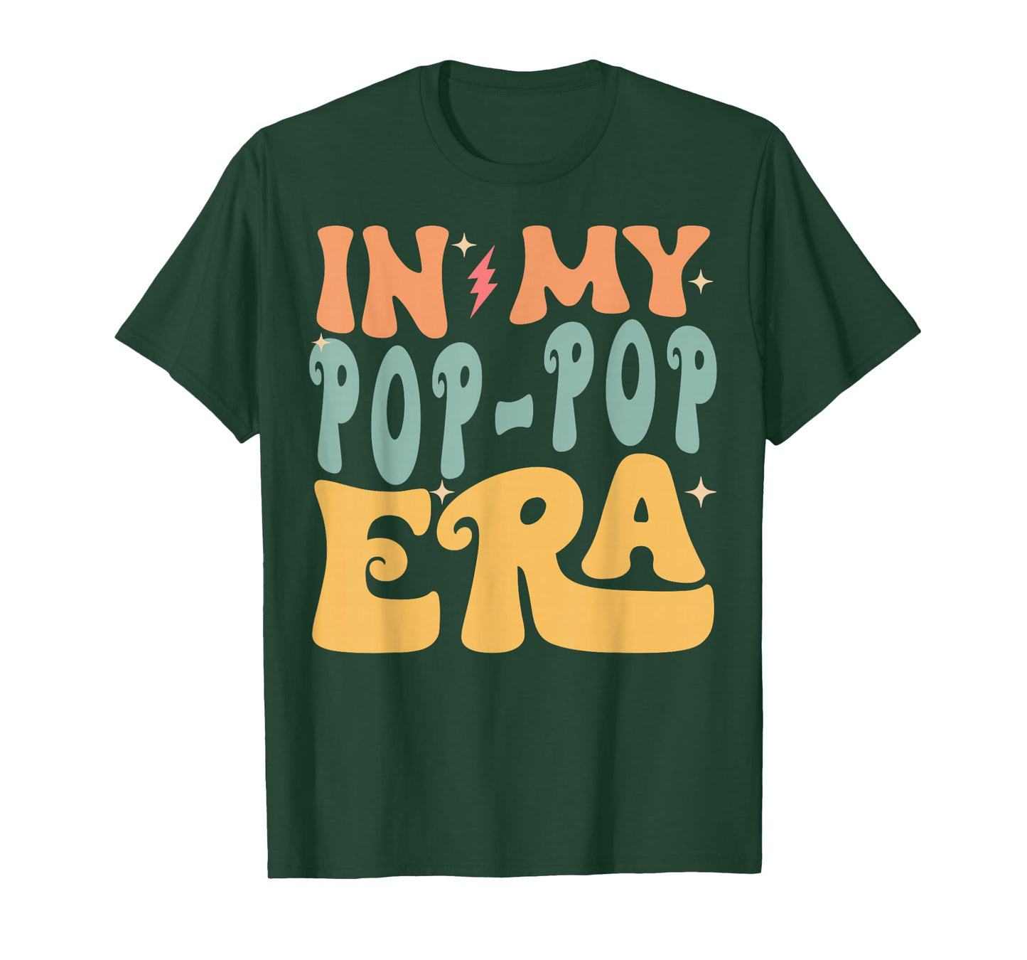 In My POP-POP Era Groovy Funny Grandpa Father's Day T-Shirt