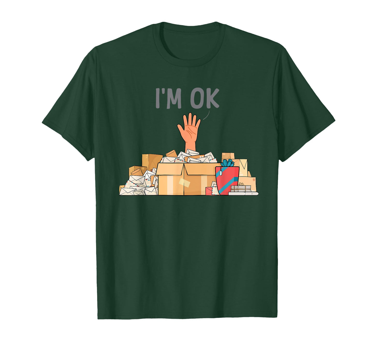 Postal Worker Art for Men Women Postman Post Office Mailman T-Shirt