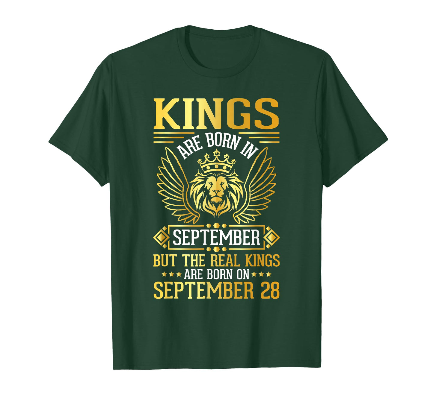 Kings Are Born In Sept Real Kings Are Born On September 28 T-Shirt