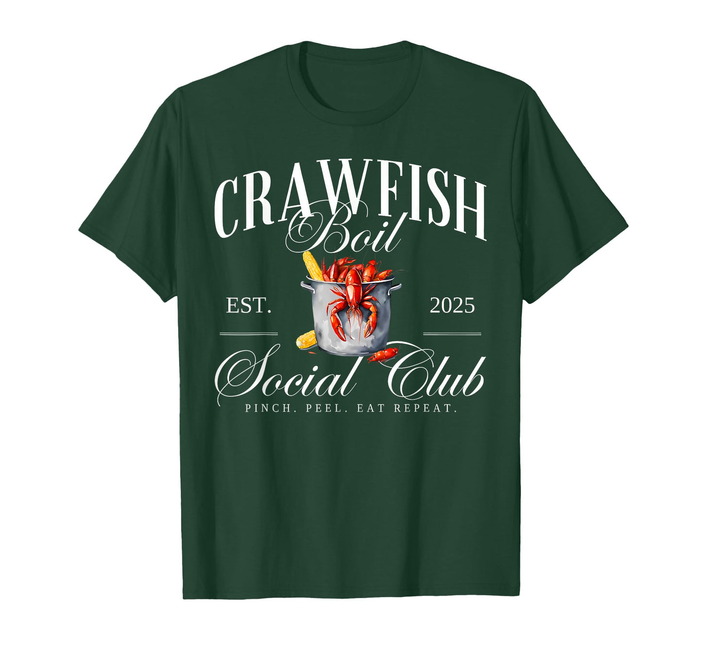 Crawfish Boil Social Club Cajun Seafood Festival Season T-Shirt