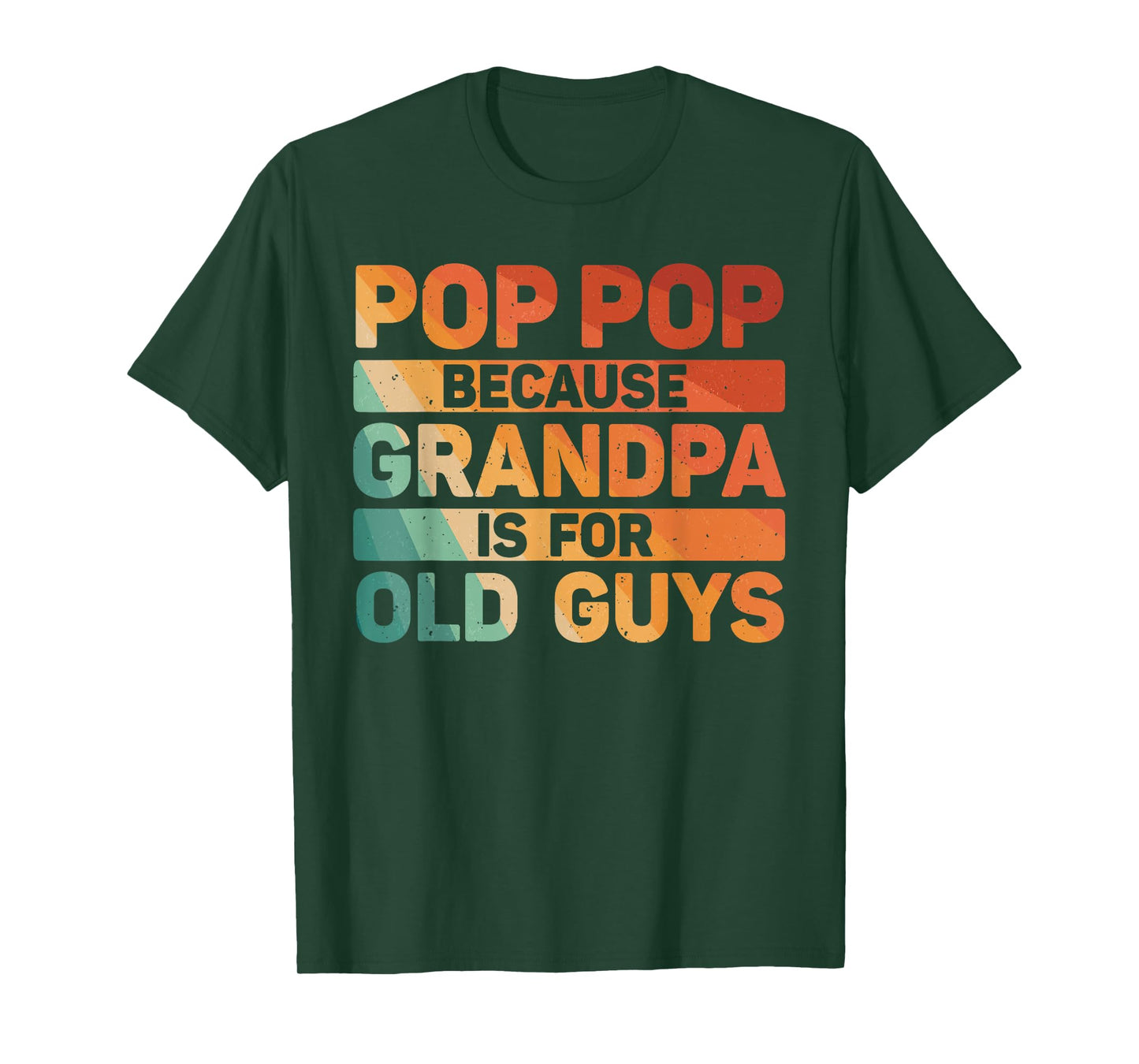 Pop Pop Art For Grandpa From Grandkids Father's Day Pop Pop T-Shirt