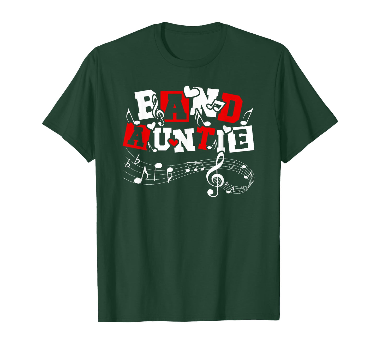 Band Auntie Proud Marching Band Aunt T-Shirt