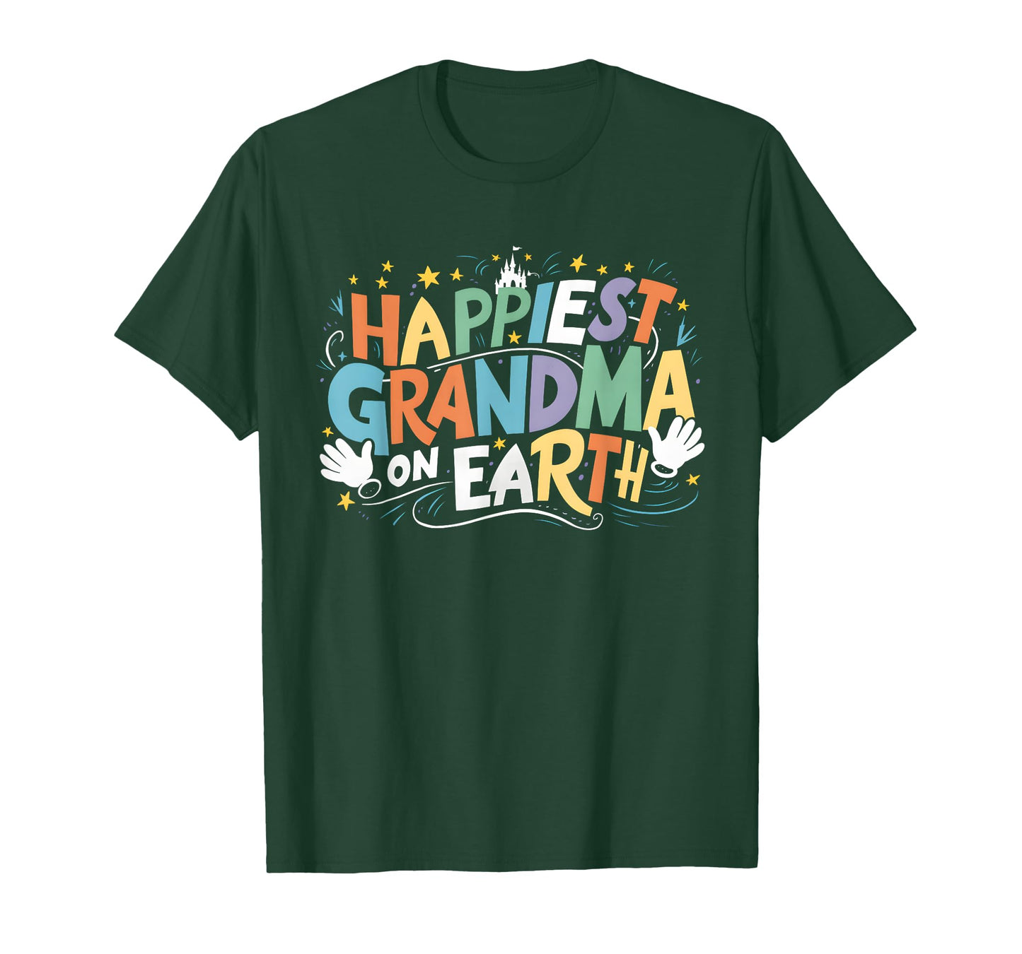 Happiest Grandma On Earth Family Trip Happiest Place T-Shirt