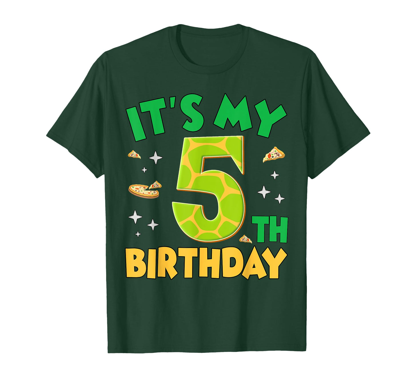 Boys It's My 5th Birthday Funny Turtle Birthday Party T-Shirt