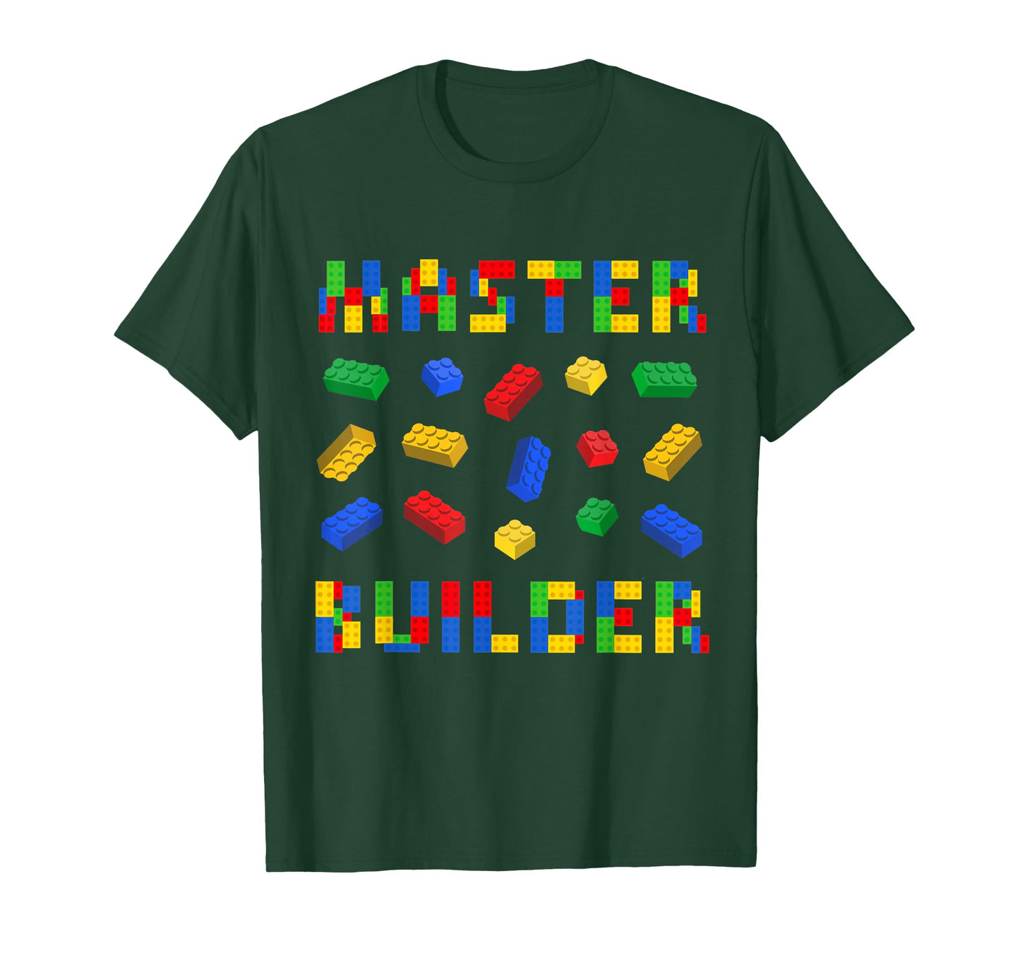 Master Builder Bricks Building Blocks Lover Men Women Kids T-Shirt