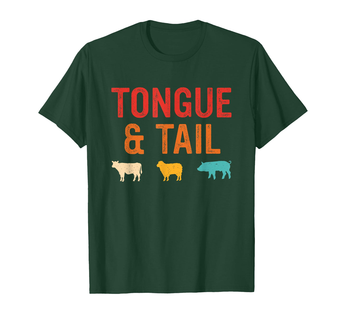 Tongue & Tail Funny Retro Vintage T-Shirt