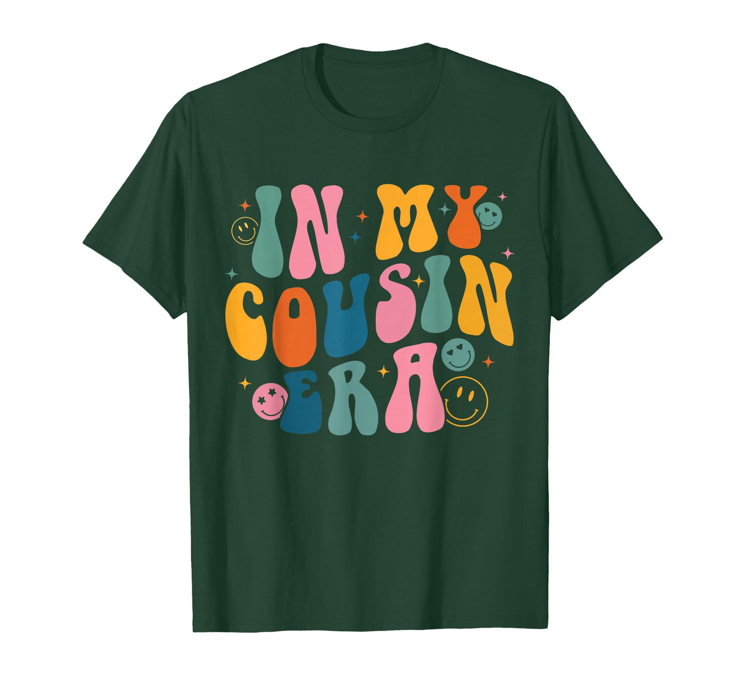 Retro Groovy In My Cousin Era, Funny Cool Cousin Toddler Kid T-Shirt