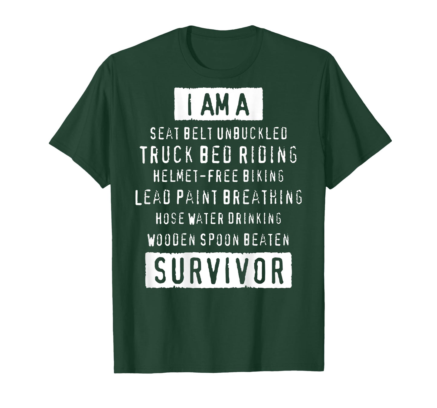 I Am A Seat Belt Unbuckled Truck Bed Riding (on Back) T-Shirt