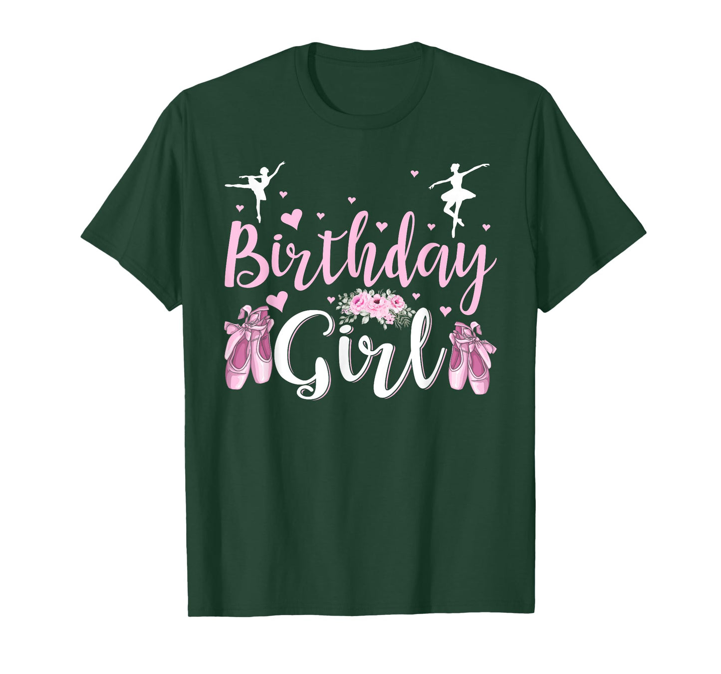 The Birthday Girl Ballet Dancer Ballerina Family Party T-Shirt