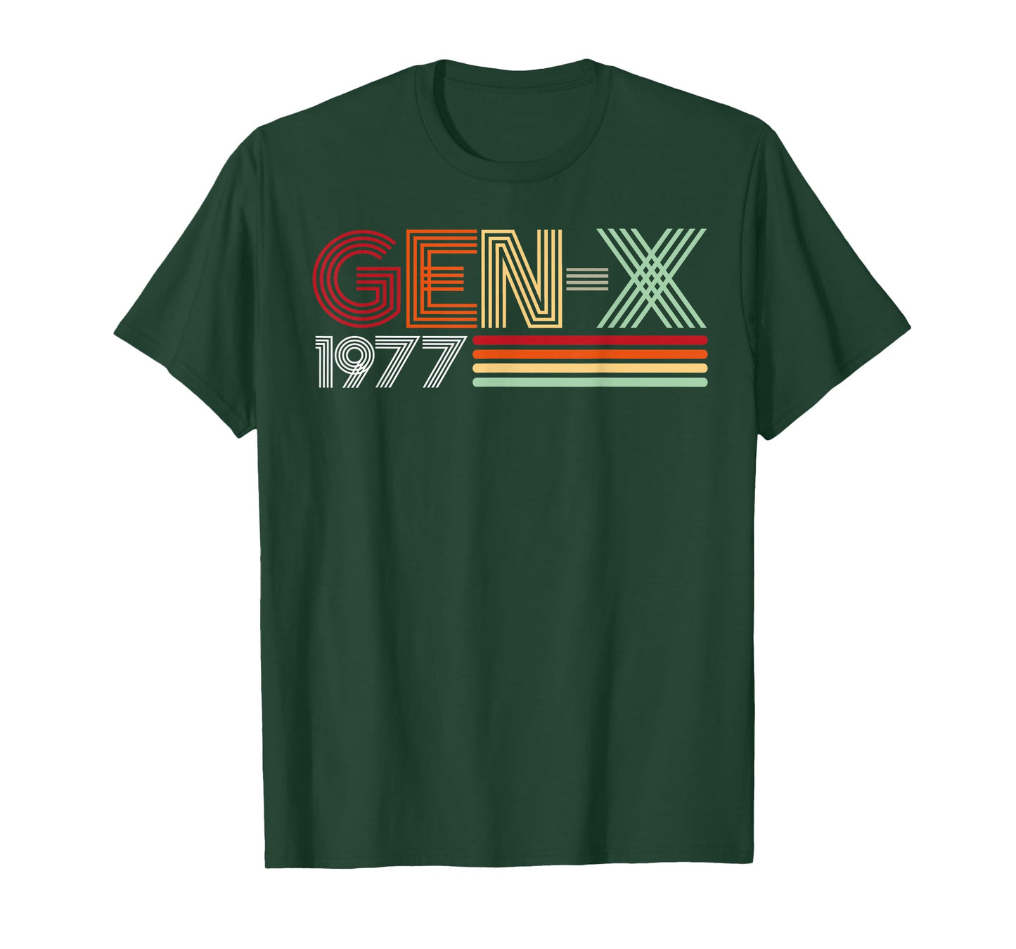 Gen X 1977 Retro Generation Xer Vintage Text Style T-Shirt