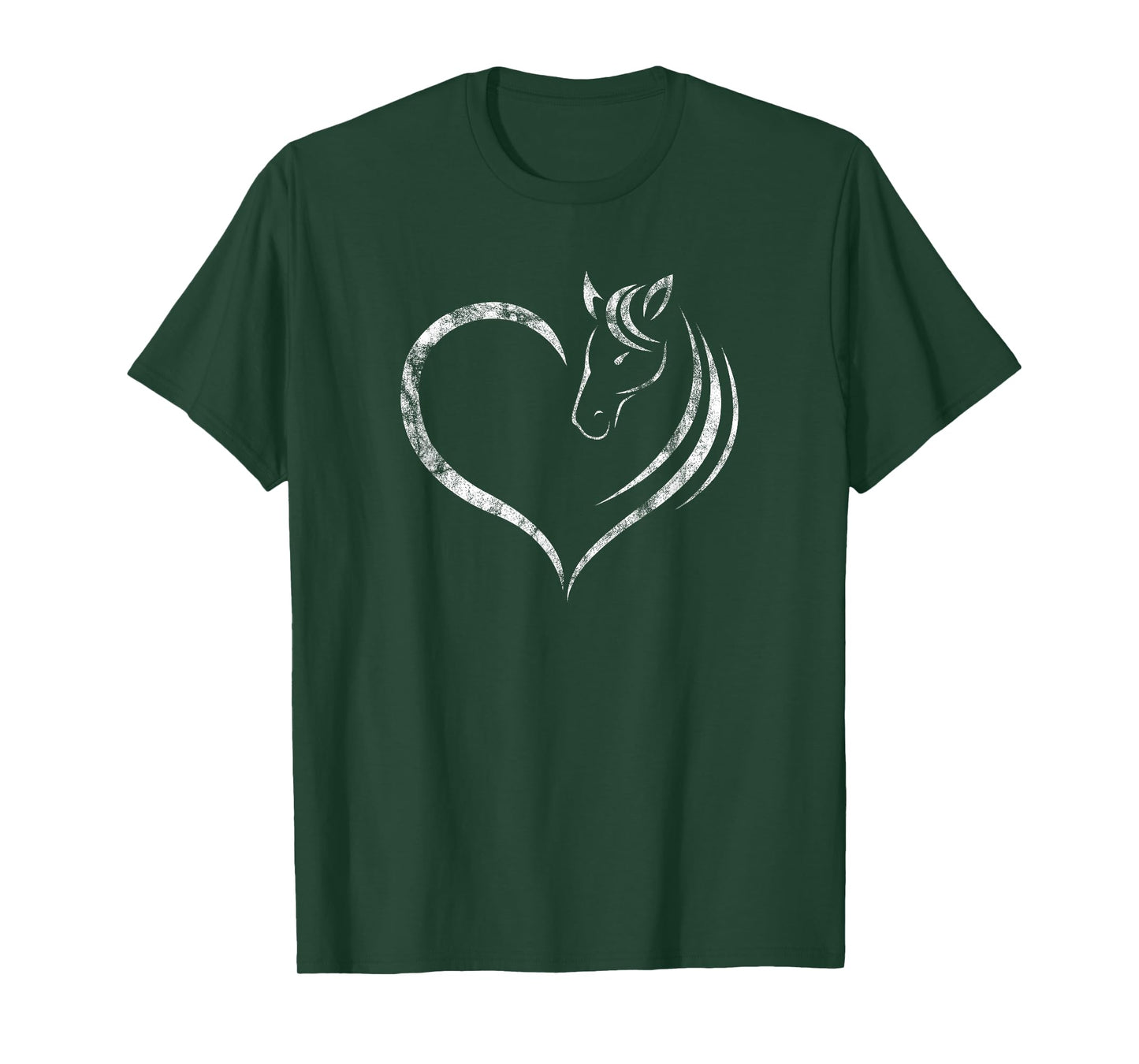 Cute Horse Lover Outfit Gift for Girls Women Horse and Heart T-Shirt