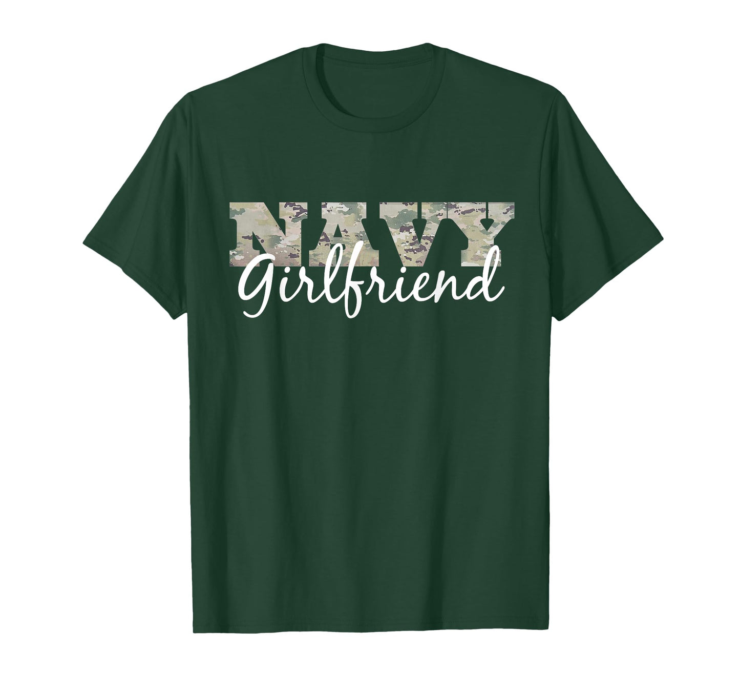 "Navy Girlfriend" Gift For Her US Military Pride T-Shirt
