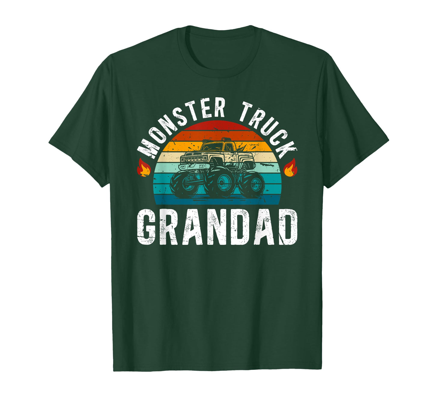 Monster Truck Grandad Retro Monster Truck Grandad Grandpa T-Shirt