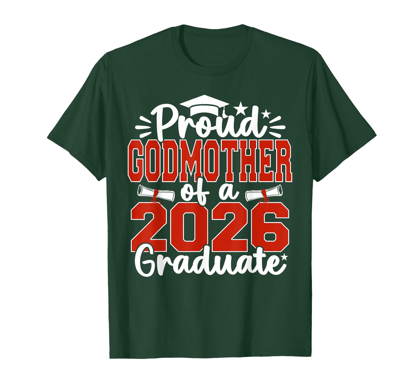 Proud Godmother Of A Class Of 2026 Graduate Graduation T-Shirt