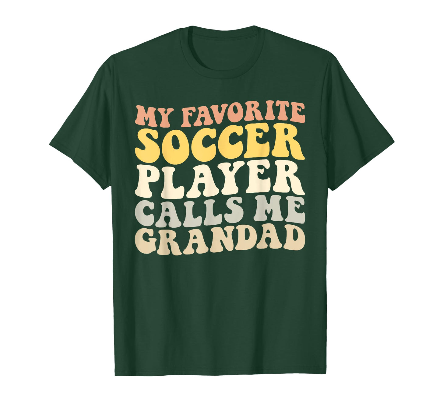 My Favorite Soccer Player Calls Me Grandad Funny Grandpa T-Shirt
