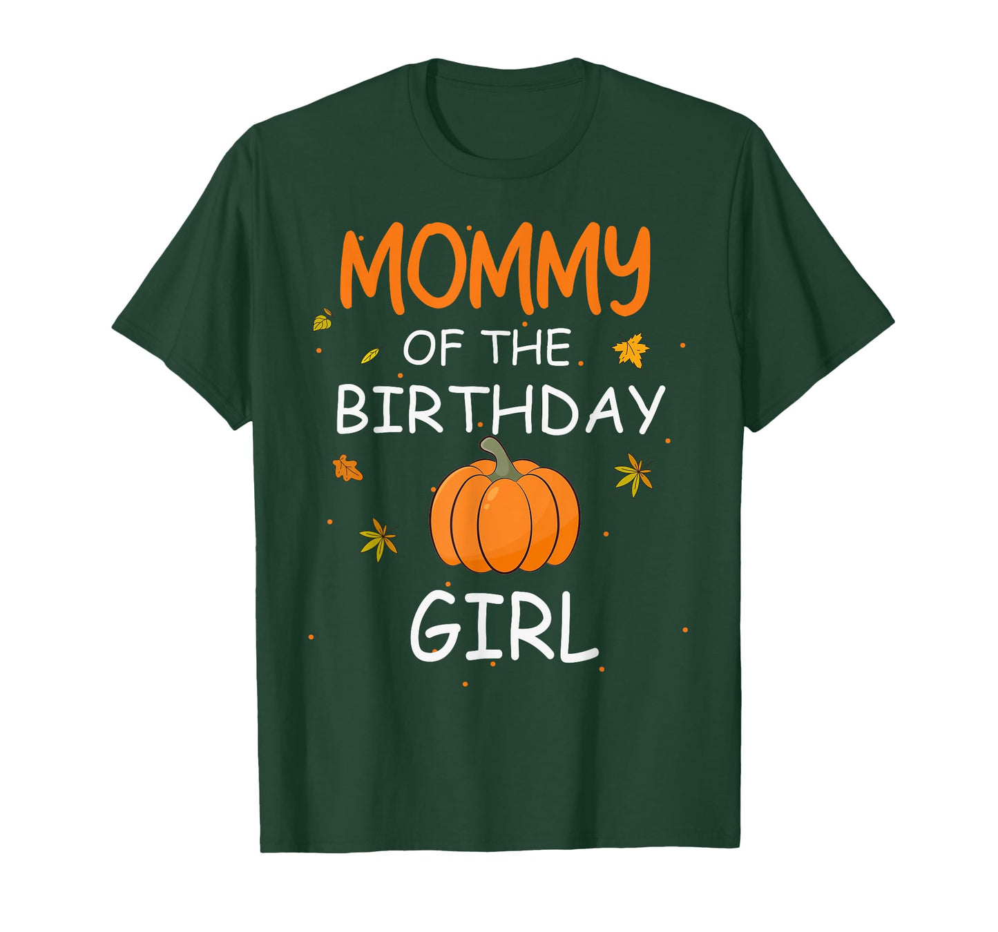 Mommy of the Birthday Girl Pumpkin 1st Birthday Family T-Shirt