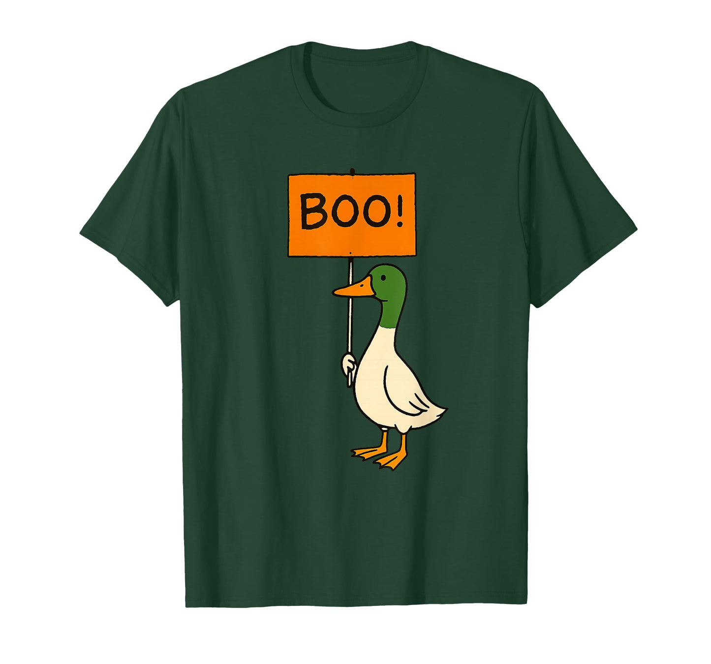 Funny Goose Halloween Boo Sign T-Shirt
